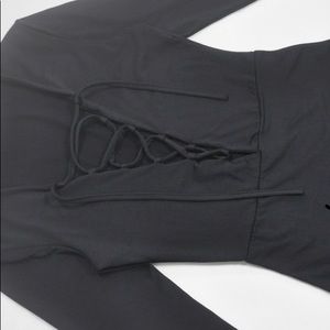 Criss cross neck top